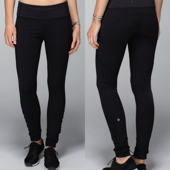 lululemon athletica Pants - Lululemon Speed Tight Cozy Black Leggings, size 8